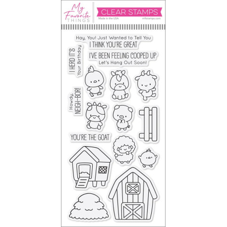 My Favorite Things Barnyard Bunch Clear Stamps