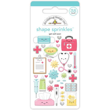 Doodlebug Design Get Well Soon Shape Sprinkles