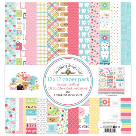 Doodlebug Design Happy Healing Paper Pack 30x30cm