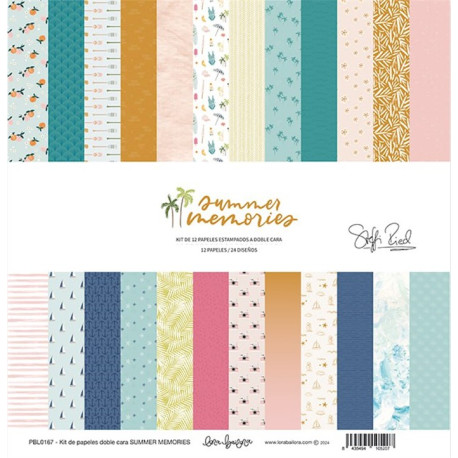 Lora Bailora SUMMER MEMORIES PAPER PAD DOUBLE-FACE 30x30 12fg