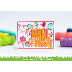 Lawn Fawn Bunting Background Stencil 2pz