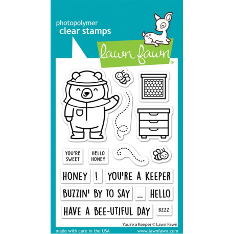 LAWN FAWN You're a Keeper Clear Stamp