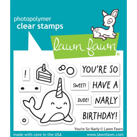 LAWN FAWN You're so Narly Clear Stamp