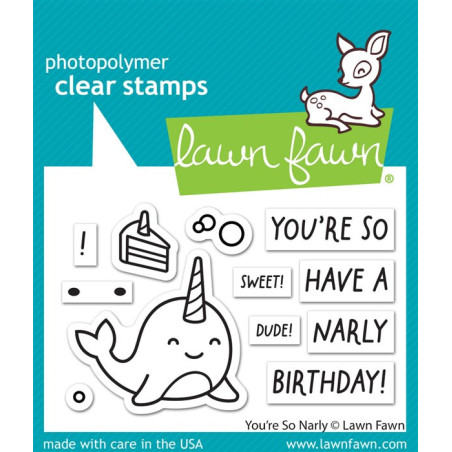 LAWN FAWN You're so Narly Clear Stamp