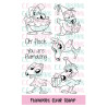 C.C. Design Flamingos Clear Stamp