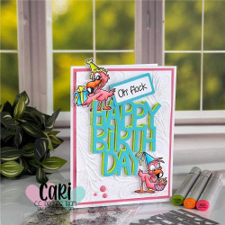 C.C. Design Flamingos Clear Stamp