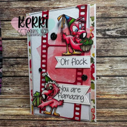 C.C. Design Flamingos Clear Stamp