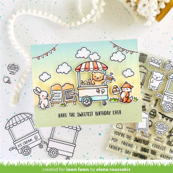 LAWN FAWN Treat Cart Clear Stamp