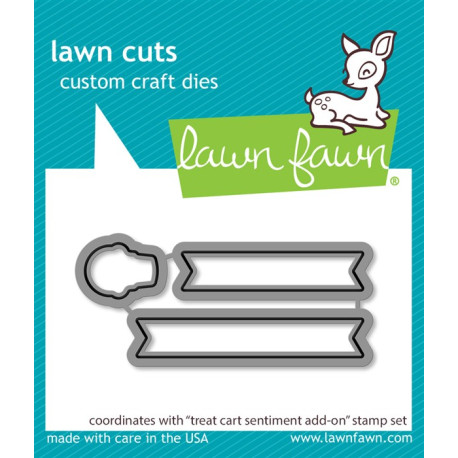 LAWN FAWN Treat Cart Sentiment Add-On Cuts