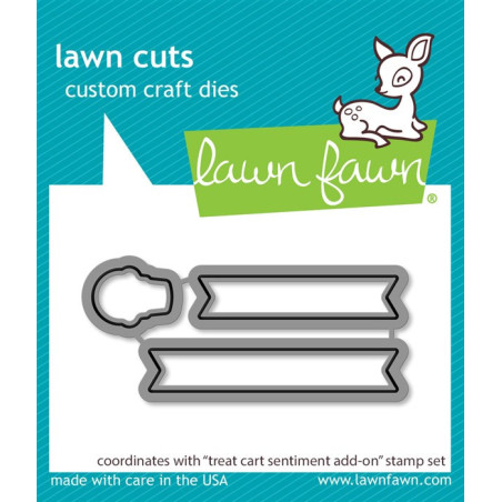 LAWN FAWN Treat Cart Sentiment Add-On Cuts