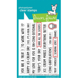 LAWN FAWN Treat Cart Sentiment Add-On Cuts
