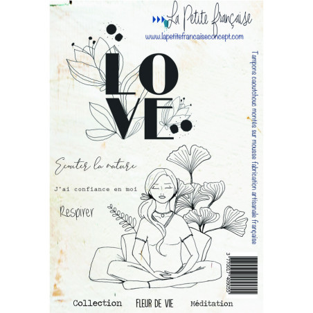 La Petite Française Meditation Cling stamps