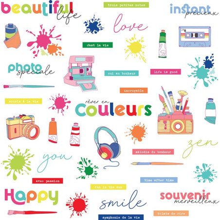 HA-PI Little Fox Die-cuts Colorful Life