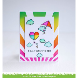 LAWN FAWN Whoosh, Kites! Clear Stamp