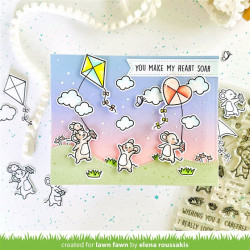 LAWN FAWN Whoosh, Kites! Clear Stamp