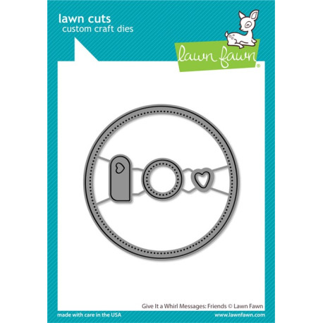 LAWN FAWN Give it a Whirl Messages: Friends Cuts