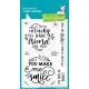 LAWN FAWN Give it a Whirl Messages: Friends Clear Stamp