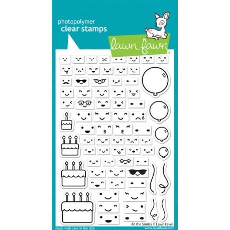 LAWN FAWN All the Smiles Clear Stamp