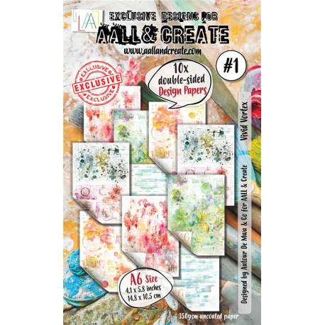 Aall & Create Vivid Vortex Paper Pad 01 A6