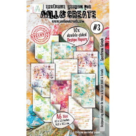 Aall & Create Spectrum Splash Paper Pad 03 A6