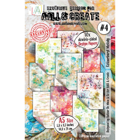 Aall & Create Colourburst Melody Paper Pad 04 A5