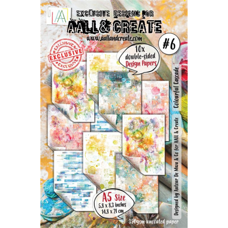 Aall & Create Colourful Cascade Paper Pad 06 A5