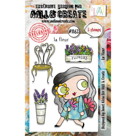 AALL & Create Stamp Set A7 1163 La Fleur