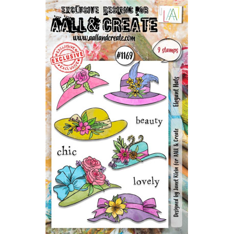 AALL & Create Stamp Set A6 1169 Elegant Hats