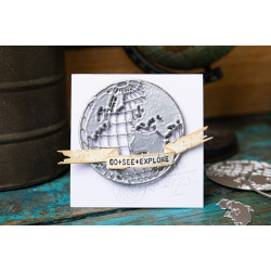 Thinlits Die Set 45pz -Vault World Travel by Tim Holtz 666606