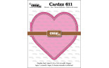 Crealies Cardzz no. 611 Double Card Heart