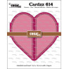 Crealies Cardzz no. 614 Gatefold Card Heart