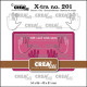 Crealies Xtra no. 201 Gift Card With Slots B