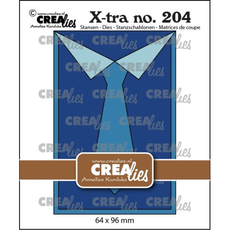 Crealies Xtra no. 204 Give a Giftcard: Outfit Man