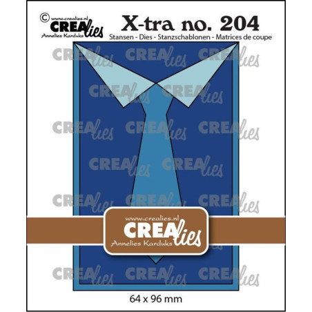 Crealies Xtra no. 204 Give a Giftcard: Outfit Man