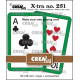 Crealies Xtra no. 251 Playing Cards