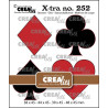Crealies Xtra no. 252 Playing Cards Symbols