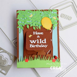 Crealies Cardzz no. 577 Double Card 10,5x14,5 cm (Top Folded)