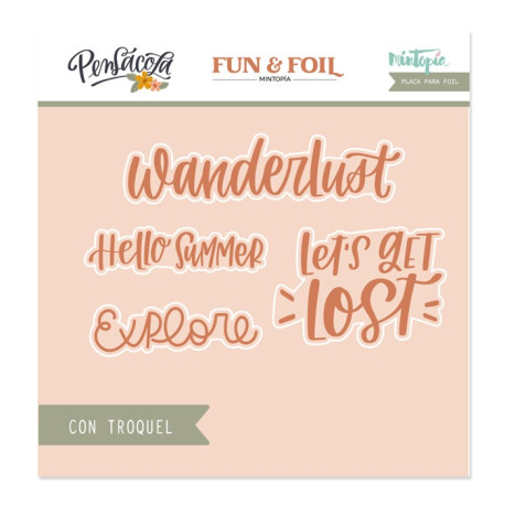 MINTOPIA Hot Foil&Fun Parole Inglesi PENSACOLA (fustella+plate)