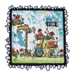 AALL & Create Stamp Set A6 1185 Beach Bikers