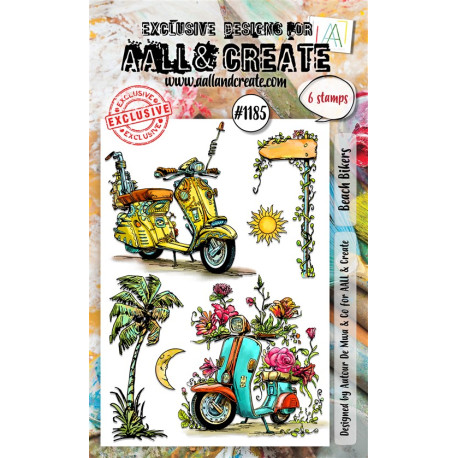 AALL & Create Stamp Set A6 1185 Beach Bikers