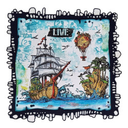 AALL & Create Stamp Set A6 1186 Pelican Galleon