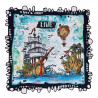 AALL & Create Stamp Set A6 1186 Pelican Galleon