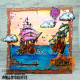 AALL & Create Stamp Set A6 1186 Pelican Galleon