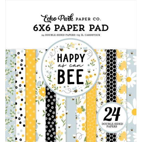 Echo Park Happy As Can Bee Paper Pad 15x15cm