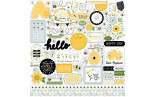 Echo Park Happy As Can Bee Element Sticker 30x30cm