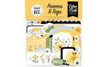 Echo Park Happy As Can Bee Frames & Tags 34pz