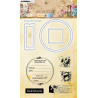 StudioLight Wild & Free Stamp & Die Round ATC & Stamps n.81