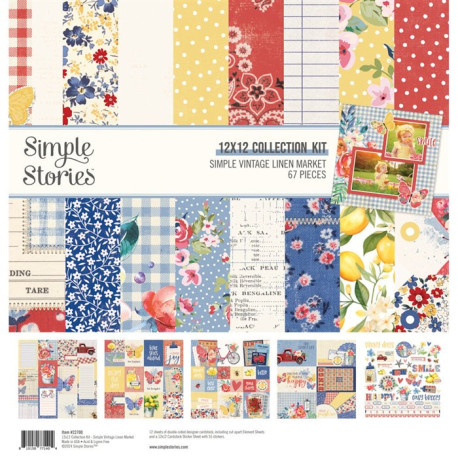 Simple Stories Simple Vintage Linen Market Collection Kit 30x30cm