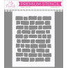 My Favorite Things Rustic Brick Wall Stencil