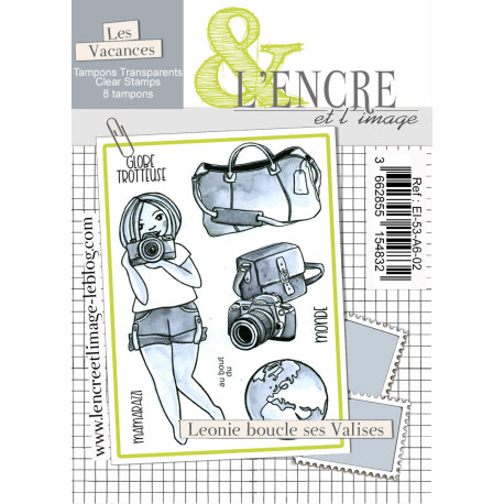 L'Encre et l'Image Leonie's Ready to Travel Clear Stamp